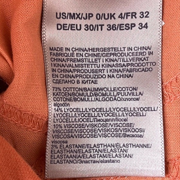 NYDJ Sz 0 Marilyn Ankle Straight Jeans Lift Tuck Technology Stretch Coral NEW - Picture 14 of 16